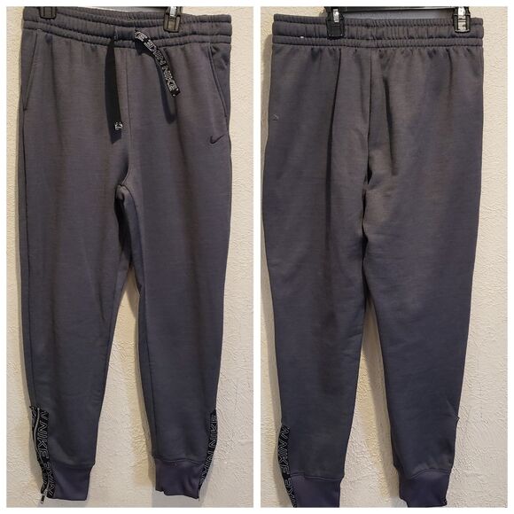 NIKE Therma Fit Jogger Pants DM3373-100 Zippers Size Small Gray - Picture 1 of 10